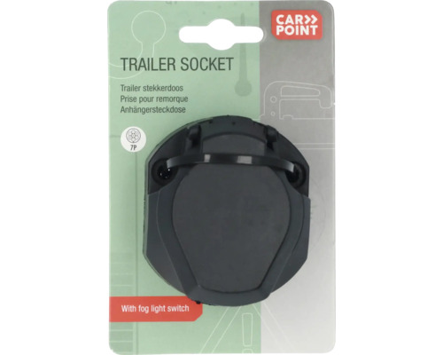 Aanhangerstekkerdoos met mistlichtschakelaar