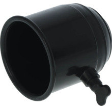 Zwarte regenwatercollector van kunststof