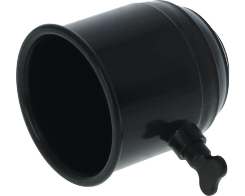 Zwarte regenwatercollector van kunststof