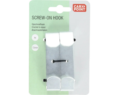 Opschroefhaak, 4 stuks, 72 millimeter