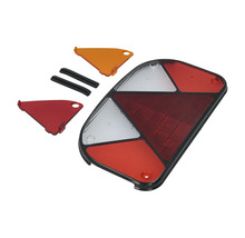 Driehoekige aanhanger reflector met montage accessoires