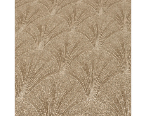 Close-up van een gestructureerd behang met een waaierpatroon