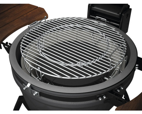 Metalen grillrooster voor keramische barbecue