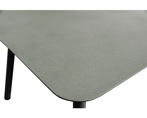 Detailopname van een tafelblad met tafelpoten