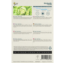 Buzzy Organic zaadverpakking Meikoningin kropsla met teeltinstructies