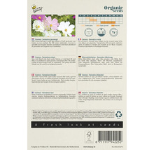 Buzzy Organic Cosmos Sensation gemengd zaadpakket met plantinstructies