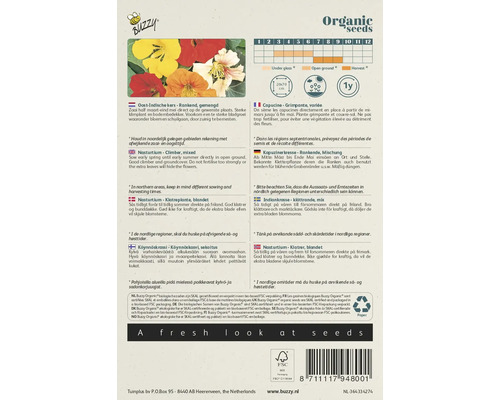 Buzzy Organic Oost-Indische kers zadenpakket