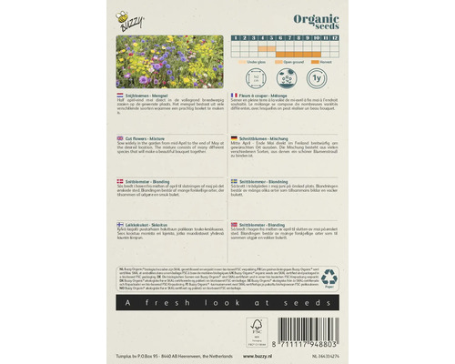 Buzzy Organic Snijbloemen Mengsel zadenpakket