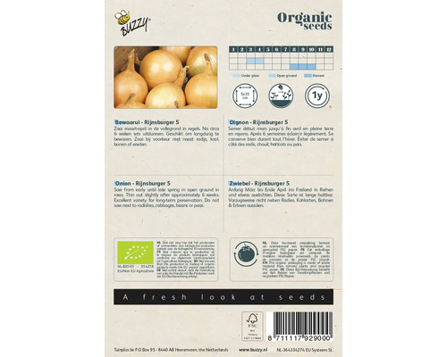 Biologische uienzaad Rijnsburger 5