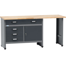 Werkbank met laden en kast