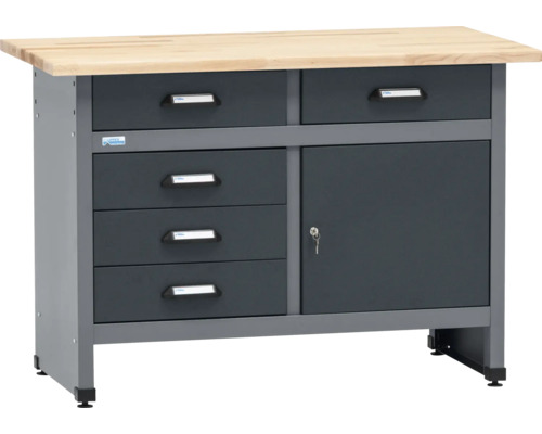 Werkbank met laden en kastcompartiment