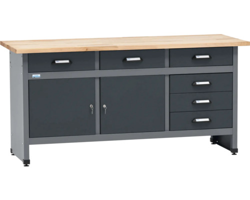 Werkbank met laden en kastcompartimenten