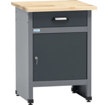 Werkbank onderkast met lade, deur, sleutel en houten blad