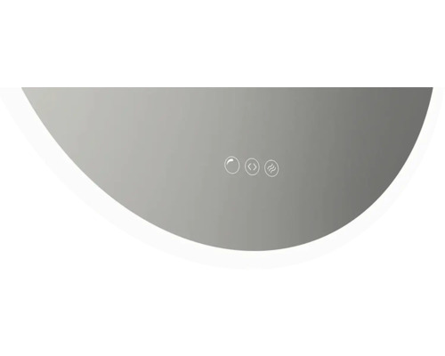 Detailaanzicht van een spiegel met bedieningselementen