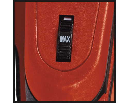 Detailweergave van een gereedschap met de schakelaar op de maximale stand