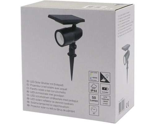 Verpakking van een LED-zonnestraler met grondpen