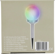 LED solarlamp bol RGB/wit