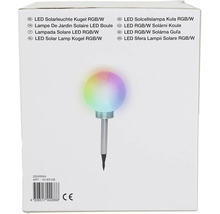 LED-solar lamp bol RGB/Wit in productverpakking