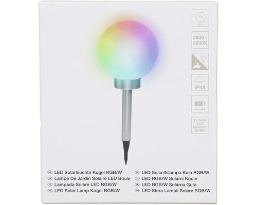 LED-solar lamp bol met RGB functie
