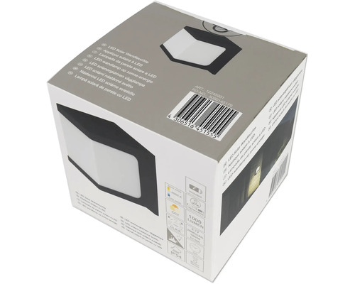 Verpakking van een LED solar wandlamp
