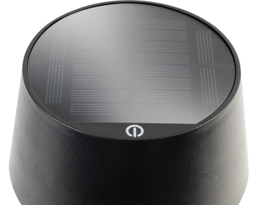 Solarlamp met zonnepaneel en aan/uit-schakelaar