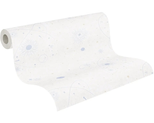 Behangrol met sterren en planetenpatroon