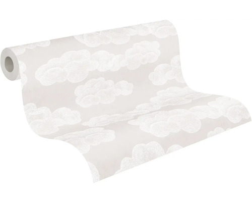 Rol behang met wolkenpatroon