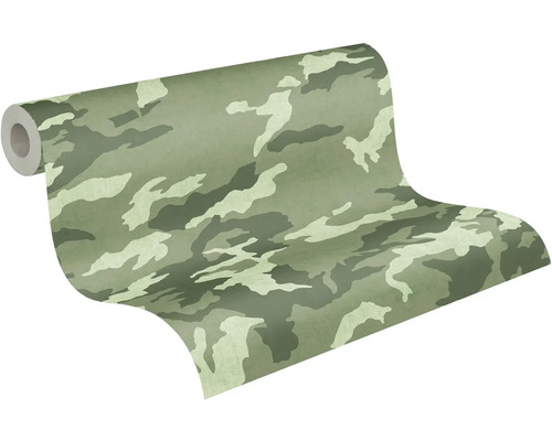 Behangrol met camouflagepatroon