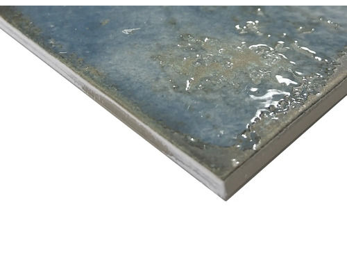 Close-up van een geglazuurde wandtegel