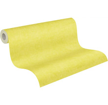 Geel vliesbehang op rol