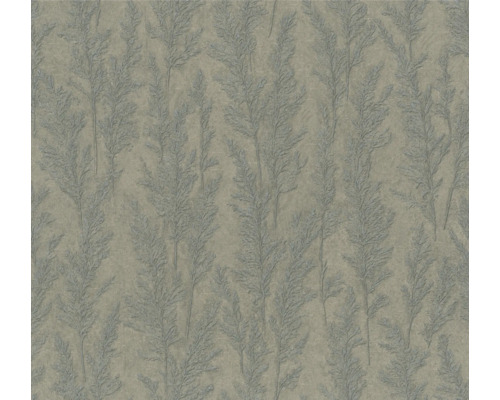 MARBURG Vliesbehang 85730 Natural Opulence bladeren grijs Behang met plantenmotief