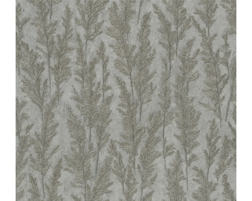 MARBURG Vliesbehang 85733 Natural Opulence bladeren zilver Behang met plantenmotief