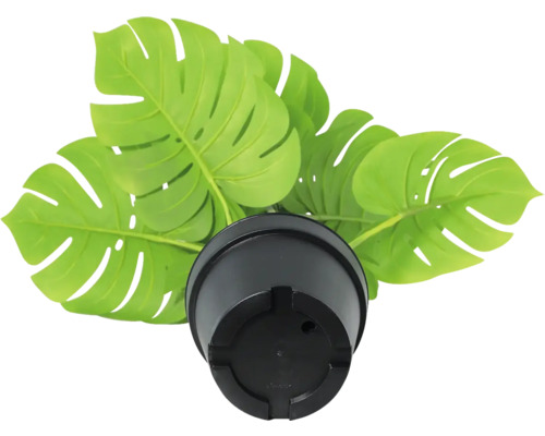 Kunstmatige Monstera Deliciosa plant in zwarte pot