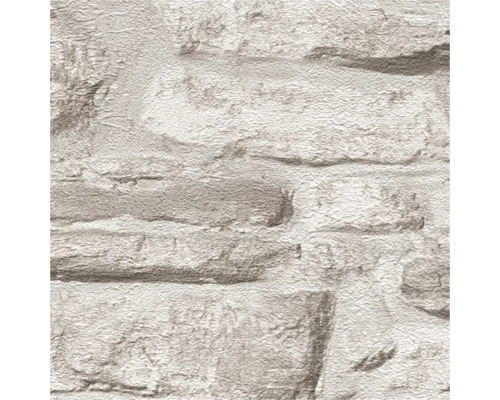 Behang met steenmotief