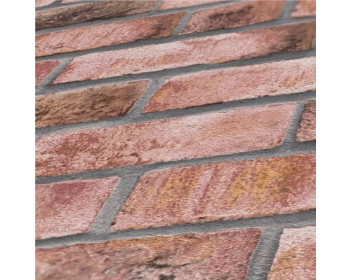 Close-up van een behang in steenlook