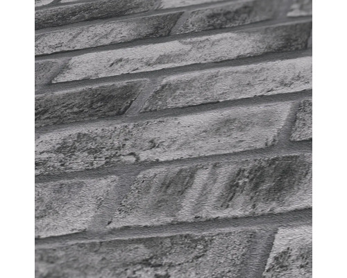 Close-up van een behang met baksteenmotief