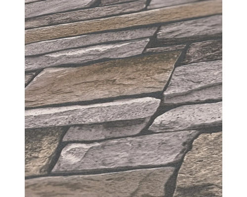 Close-up van een behang met steenmotief