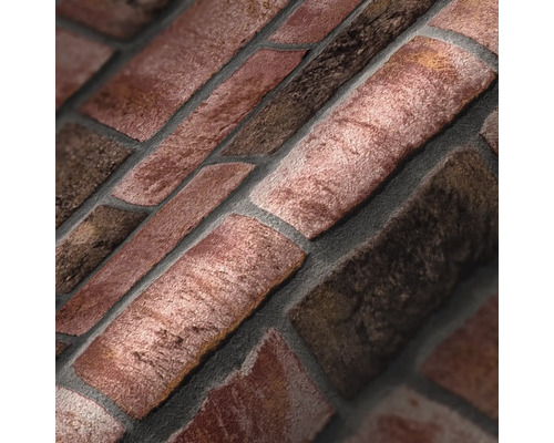 Detailaanzicht van een bakstenen behang