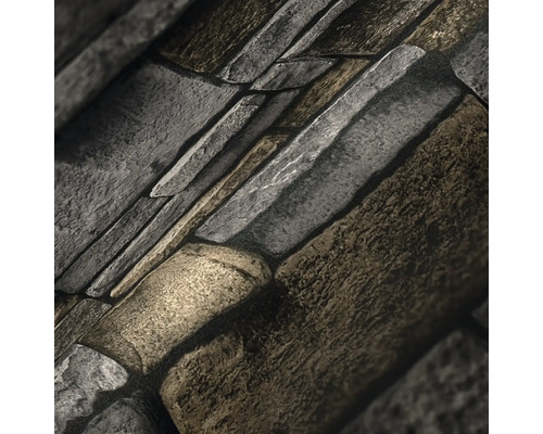 Behang met steenmotief