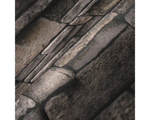 Behang met steenmotief en realistische textuur