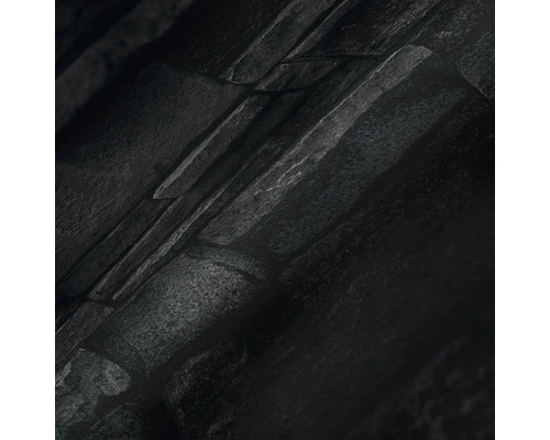 Close-up van een behang met steenmotief.