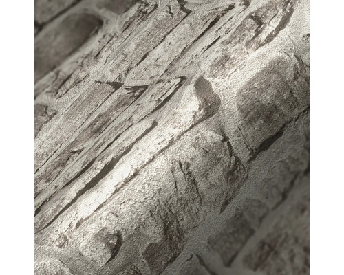 Behang met steenmotief