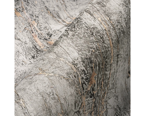 Grijs structuurbehang met marmerlook