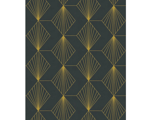 Behang met geometrisch waaierpatroon