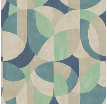 Behang met abstract cirkeldesign