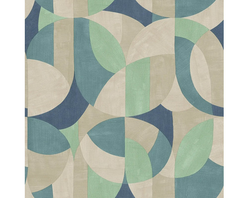 Behang met abstract cirkeldesign