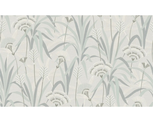 Behang met plantenmotief