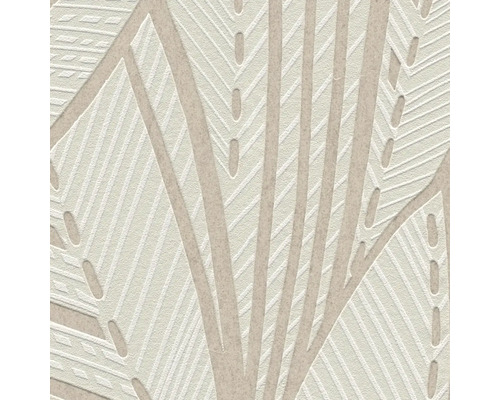 Close-up van een beige behang met geometrisch patroon