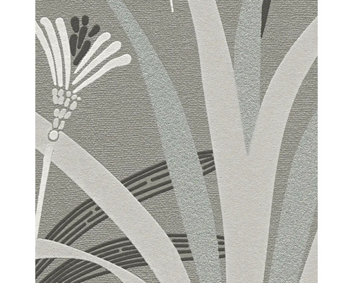 Close-up van een behang met abstract bloemmotief