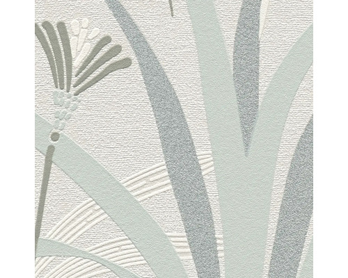 Close-up van een behang met plantenmotief